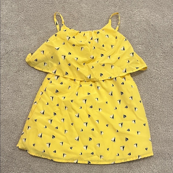 Nautica Other - Like 🆕 NAUTICA Yellow Sundress with Sail boat Print. 4T